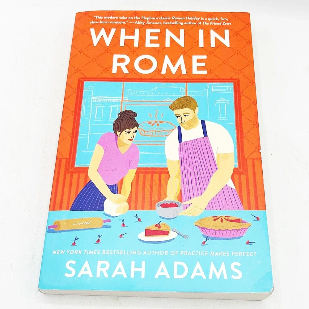 Sarah Adams When In Rome Paperback Book Romance Novel Good